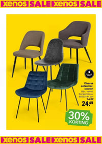 Diverse eetkamerstoelen aanbieding bij Xenox – geldig van 11.01.2026 t/m 25.01.2026