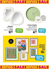 Set van 5 fotolijsten met funky inlay aanbieding bij Xenox – geldig van 11.01.2026 t/m 25.01.2026