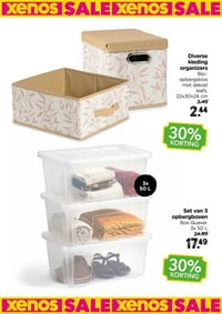 Set van 3 opbergboxen Box Quasar aanbieding bij Xenox – geldig van 11.01.2026 t/m 25.01.2026