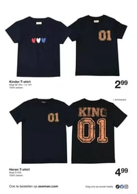Kinder T-shirt aanbieding bij Zeeman – geldig van 04.04.2026 t/m 10.04.2026