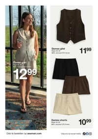 Dames shorts aanbieding bij Zeeman – geldig van 04.04.2026 t/m 10.04.2026