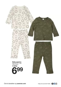 Baby pyjama aanbieding bij Zeeman – geldig van 11.04.2026 t/m 17.04.2026