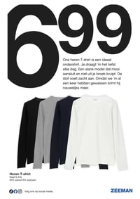 Heren T-shirt aanbieding bij Zeeman – geldig van 14.02.2026 t/m 20.02.2026