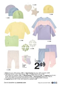 Muts One size. 100% katoen. aanbieding bij Zeeman – geldig van 14.03.2026 t/m 20.03.2026