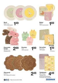 Decoratie konijn aanbieding bij Zeeman – geldig van 14.03.2026 t/m 20.03.2026