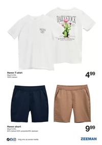Heren short aanbieding bij Zeeman – geldig van 14.03.2026 t/m 20.03.2026