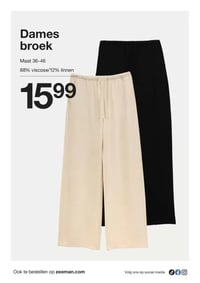 Dames broek aanbieding bij Zeeman – geldig van 14.03.2026 t/m 20.03.2026