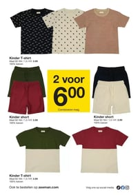 Kinder short aanbieding bij Zeeman – geldig van 18.04.2026 t/m 01.05.2026