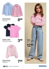 Kinder blouse aanbieding bij Zeeman – geldig van 21.02.2026 t/m 27.02.2026