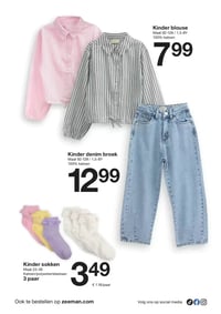 Kinder blouse aanbieding bij Zeeman – geldig van 21.02.2026 t/m 27.02.2026