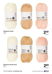 Breigaren Sandy aanbieding bij Zeeman – geldig van 21.02.2026 t/m 27.02.2026