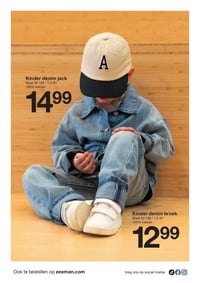 Kinder denim jack aanbieding bij Zeeman – geldig van 21.02.2026 t/m 27.02.2026