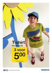 T-shirt aanbieding bij Zeeman – geldig van 21.03.2026 t/m 03.04.2026