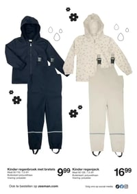 Kinder regenbroek met bretels aanbieding bij Zeeman – geldig van 24.01.2026 t/m 30.01.2026