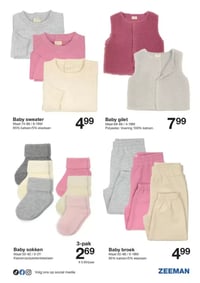 Baby sweater aanbieding bij Zeeman – geldig van 27.12.2025 t/m 09.01.2026