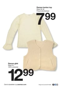 Dames gilet aanbieding bij Zeeman – geldig van 27.12.2025 t/m 09.01.2026