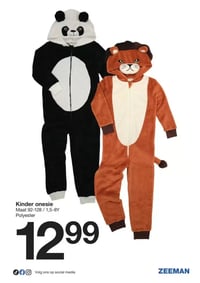 Kinder onesie aanbieding bij Zeeman – geldig van 27.12.2025 t/m 09.01.2026