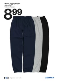 Heren joggingbroek aanbieding bij Zeeman – geldig van 31.01.2026 t/m 06.02.2026