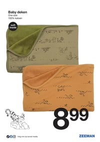 Baby deken aanbieding bij Zeeman – geldig van 31.01.2026 t/m 06.02.2026
